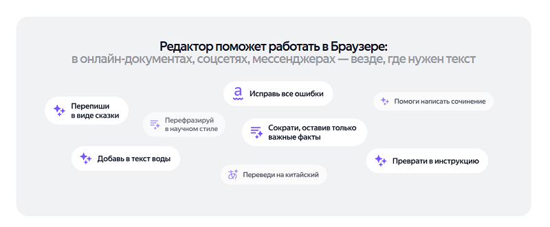 Редактор с Алисой AI